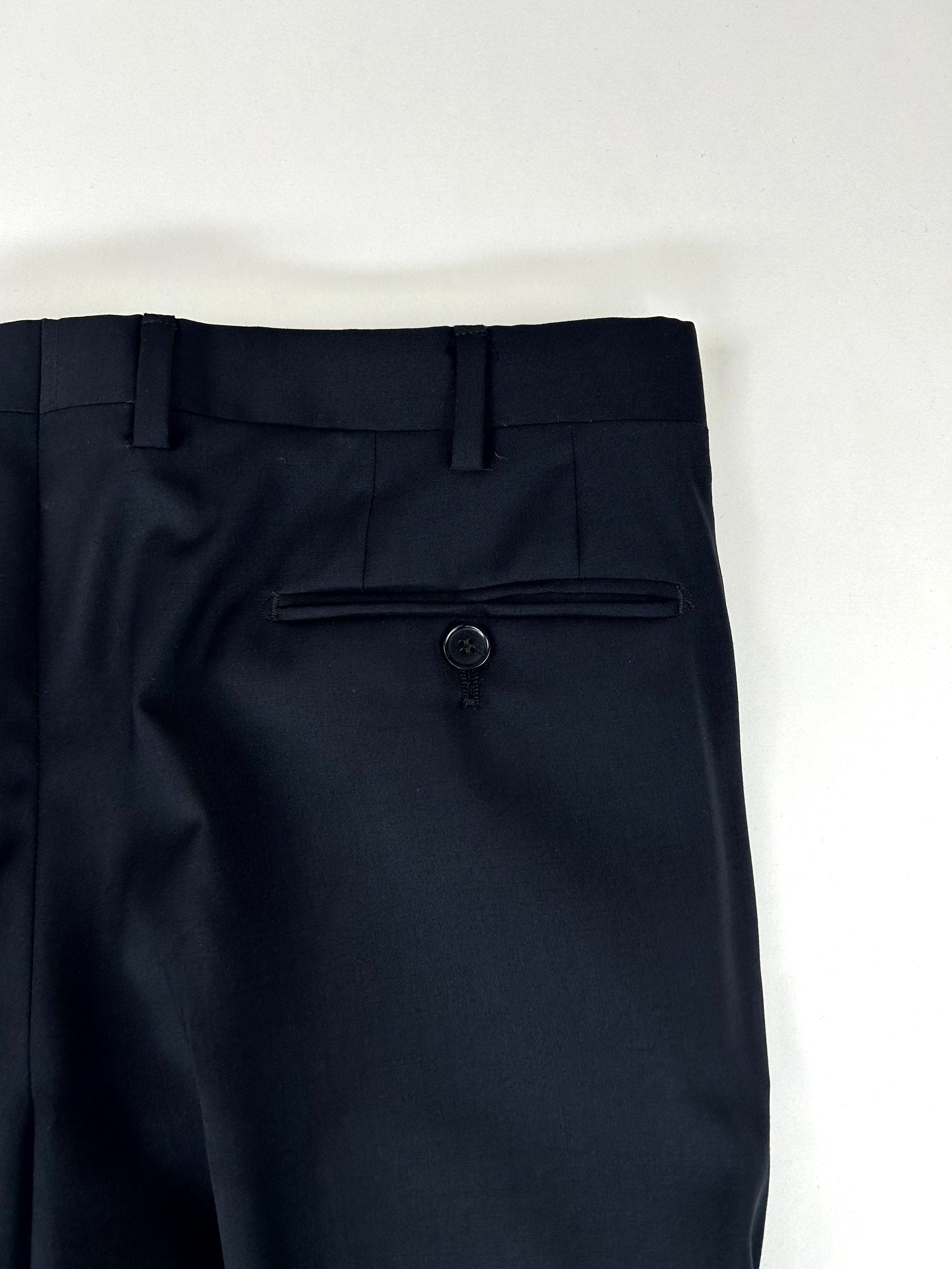 Pantalone Facis blu notte, dettaglio tessuto