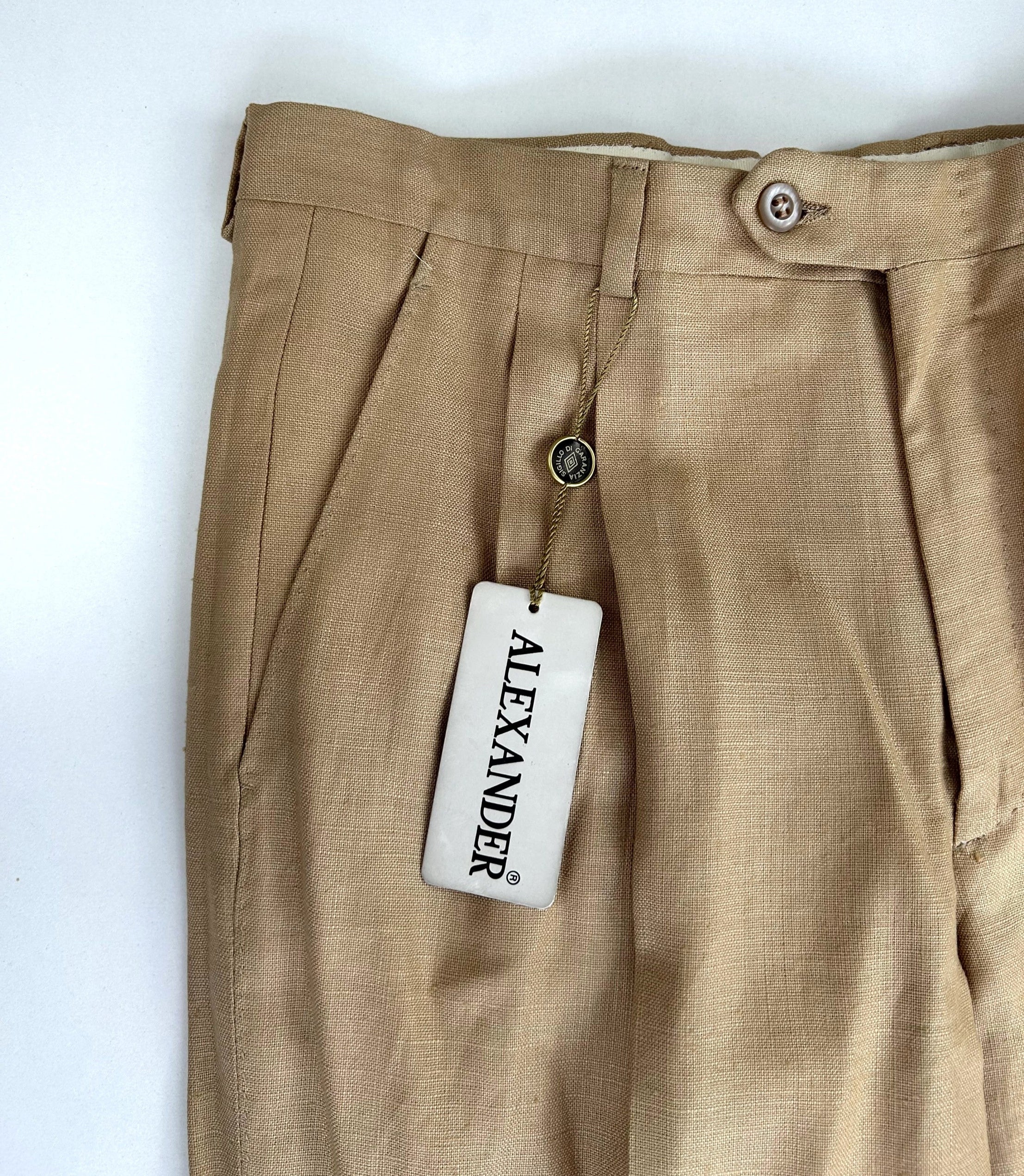 Pantalone Alexander marrone chiaro tabacco, SKU e misure