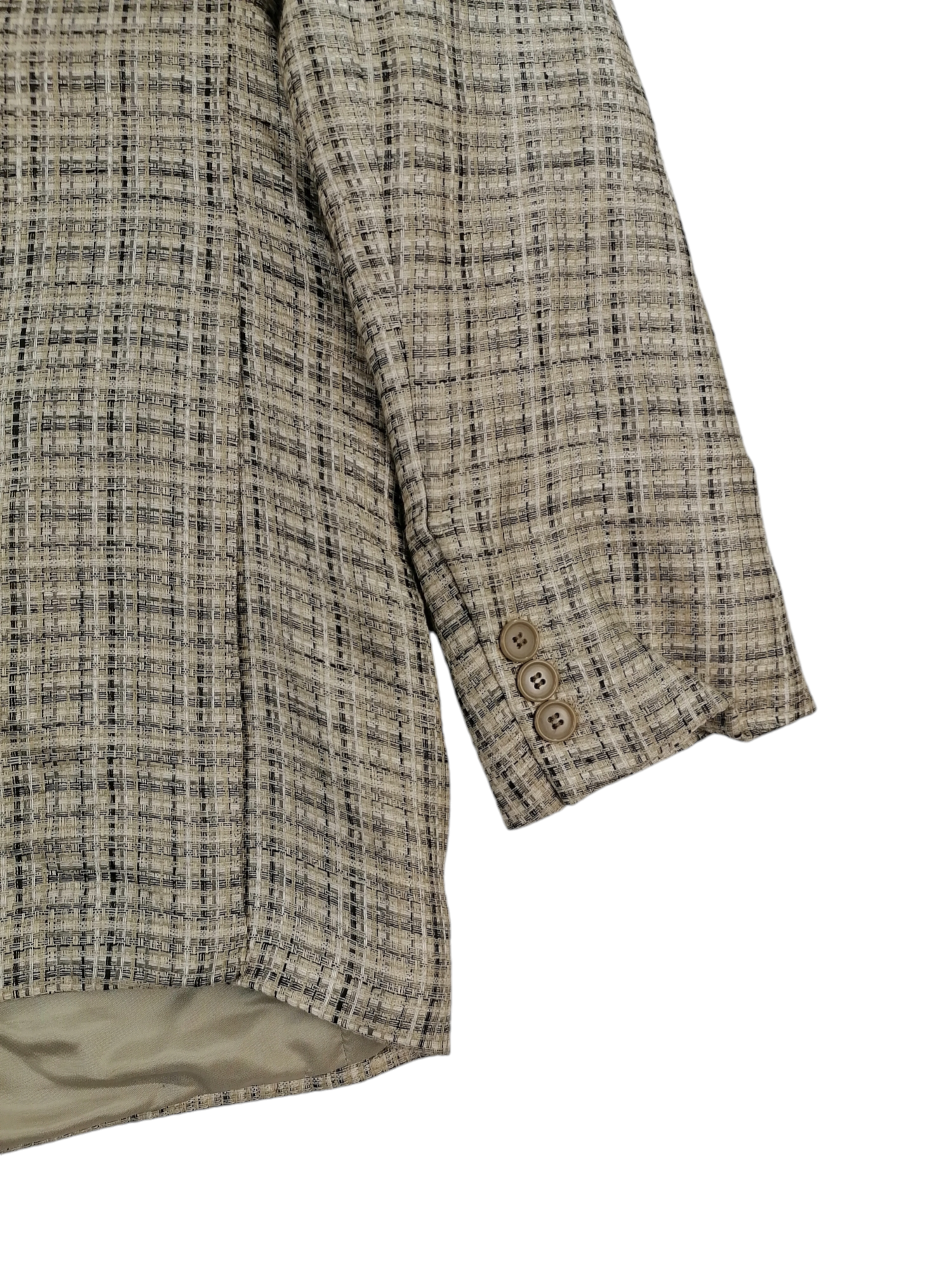 Lancio giacca lino — dettaglio sartoriale — IlBotteghino