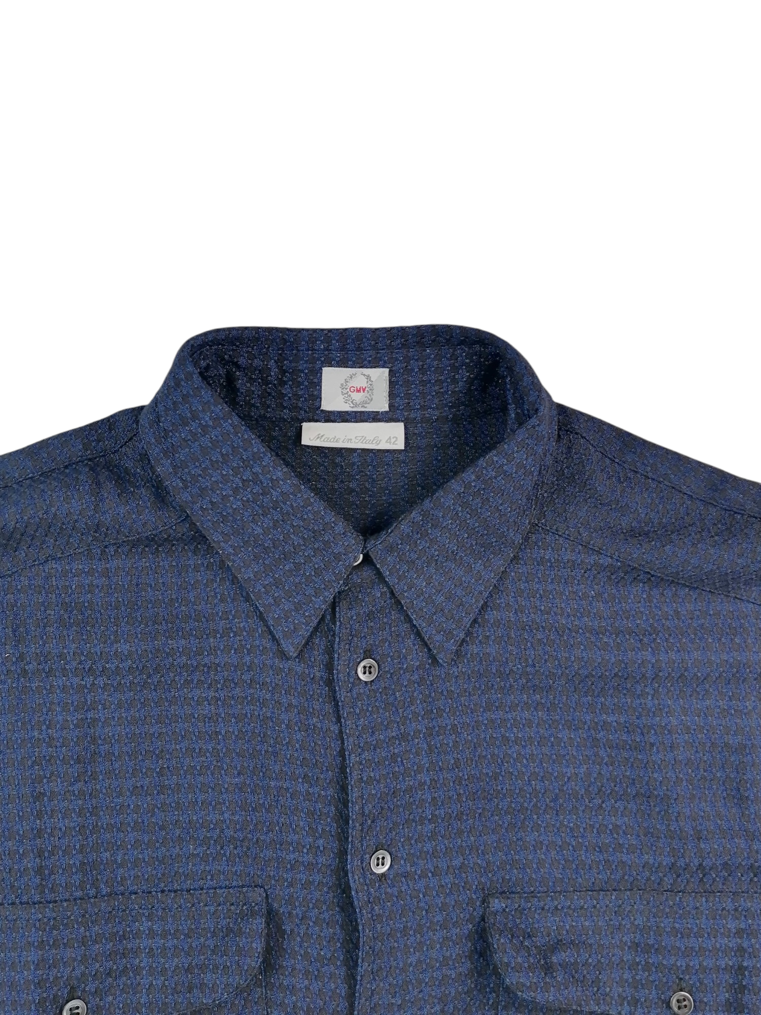 Gian Marco Venturi camicia viscosa — dettaglio colletto — IlBotteghino