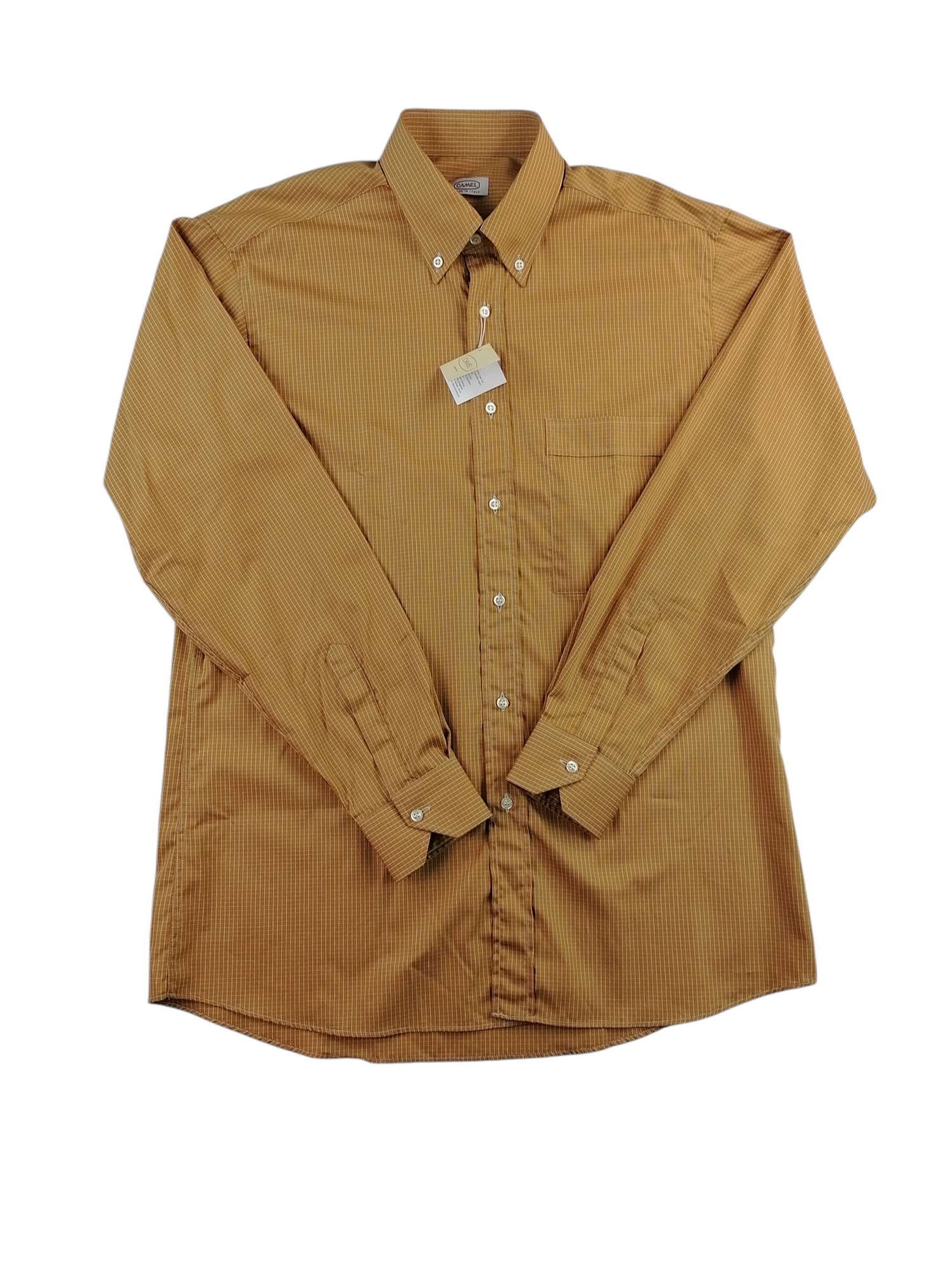Camicia Camel in cotone, taglia 38 — IlBotteghino