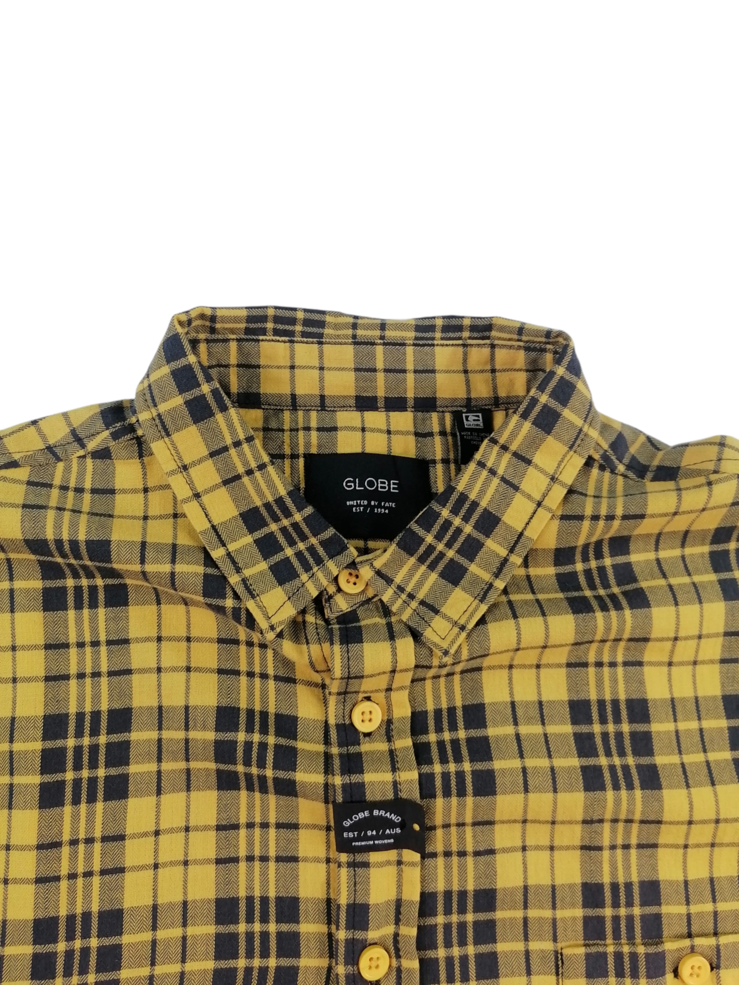 Globe camicia — dettaglio stampa — IlBotteghino