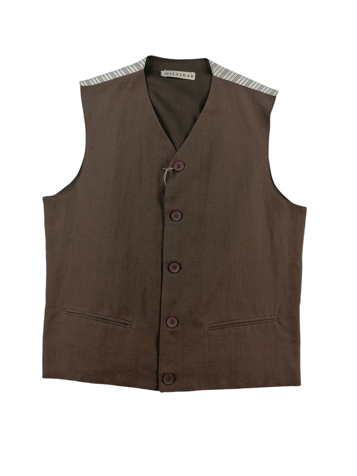 Gilet Millibar lino e cotone, taglia IT 48 — IlBotteghino