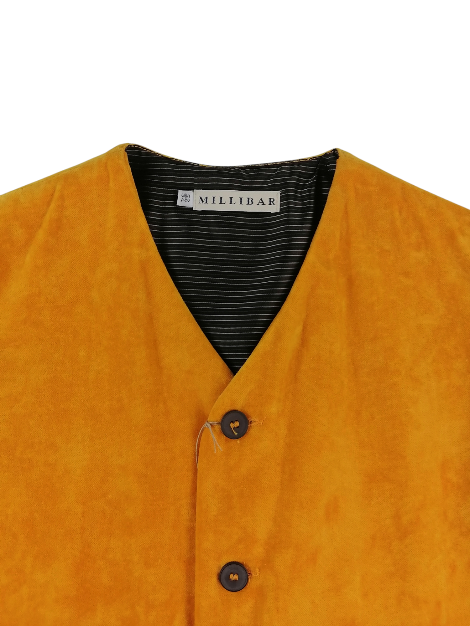 Millibar gilet cotone — dettaglio sartoriale — IlBotteghino