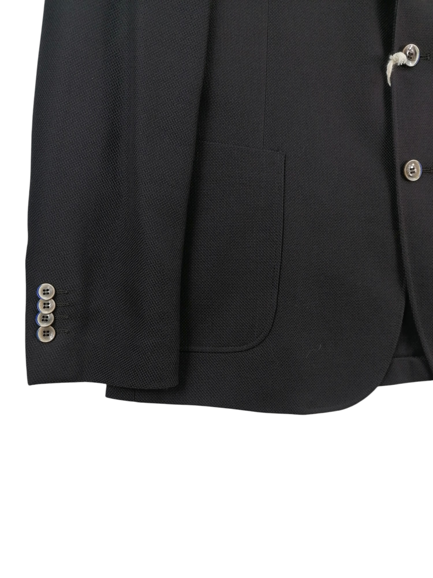 Alessandro Gilles giacca lana e cotone — dettaglio sartoriale — IlBotteghino