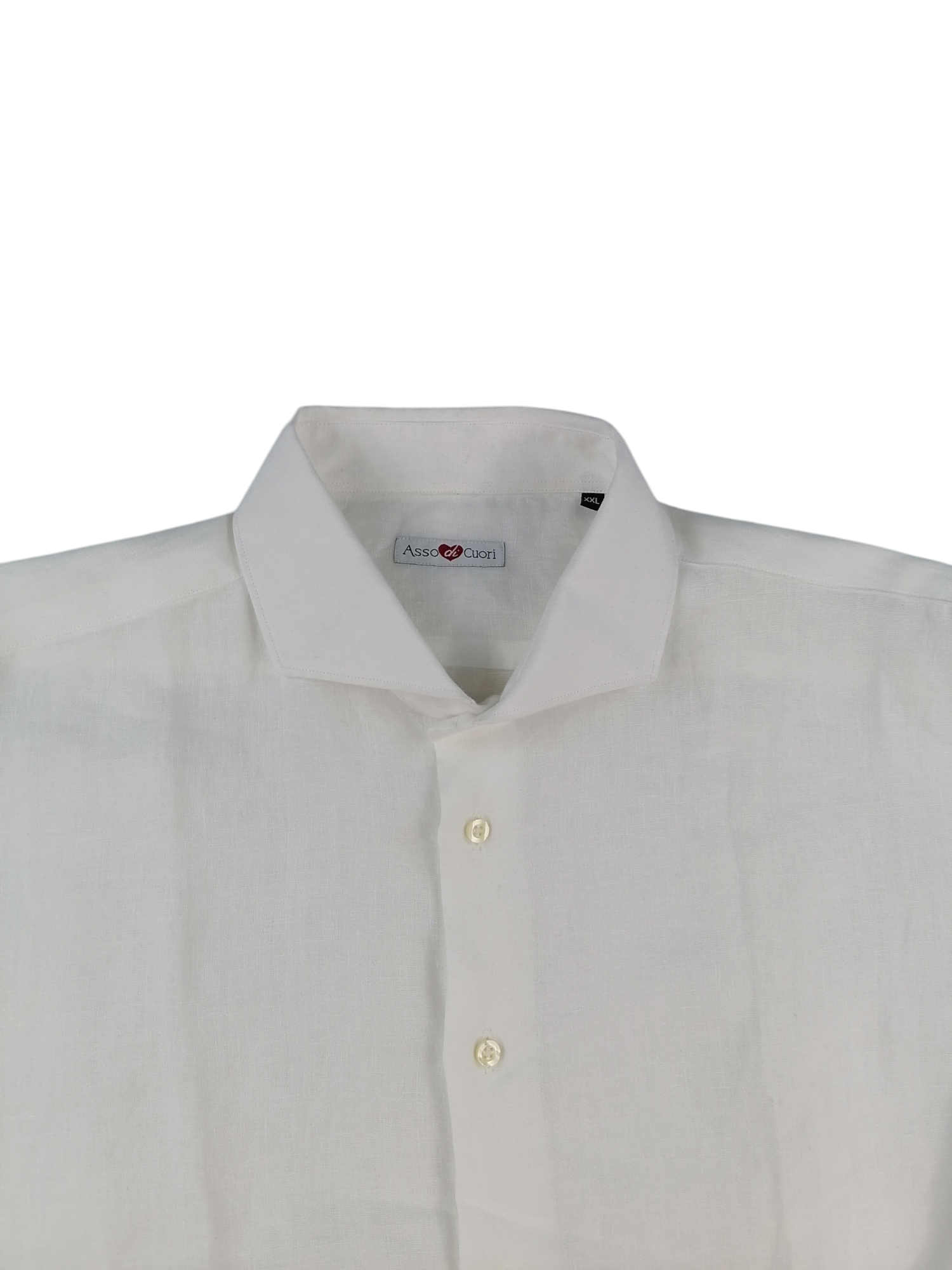 Asso di Cuori camicia bianca — puro cotone — IlBotteghino