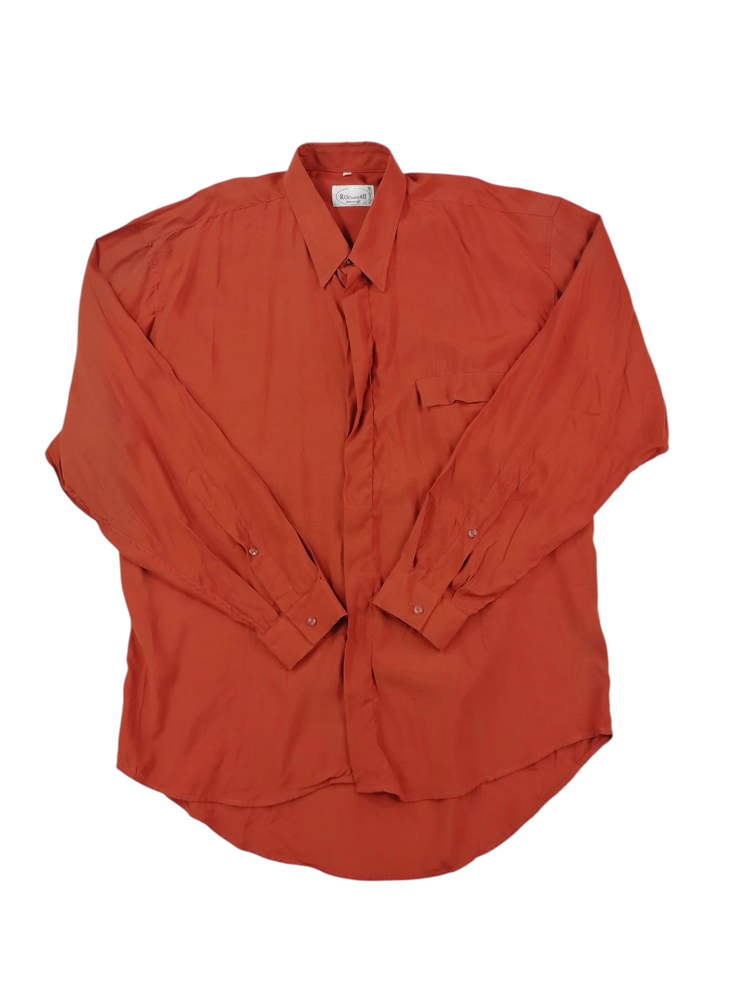 Camicia Rocco Bruno viscosa e rayon, taglia M — IlBotteghino