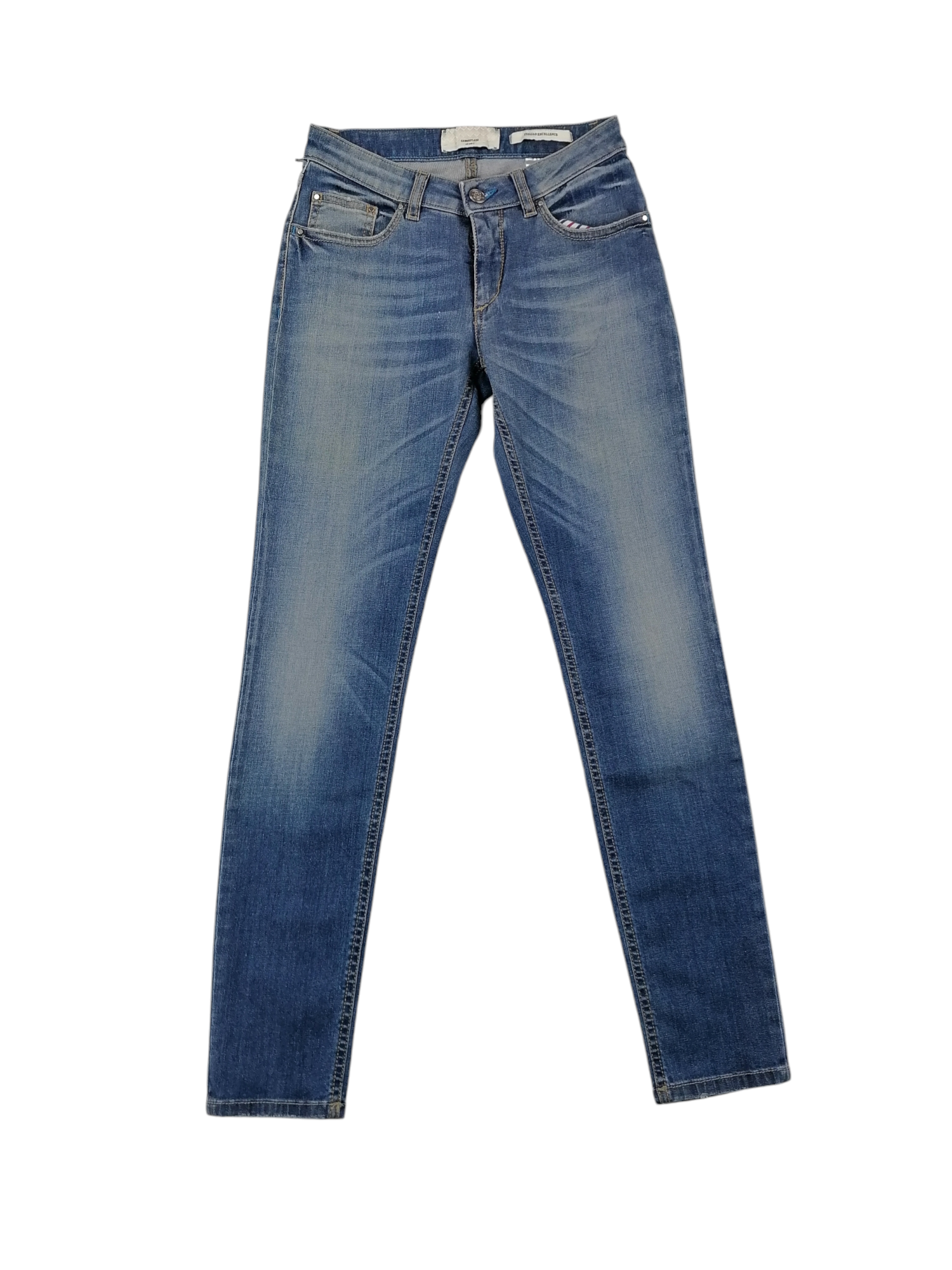 Jeans Camouflage gamba stretta, taglia US 27 — IlBotteghino