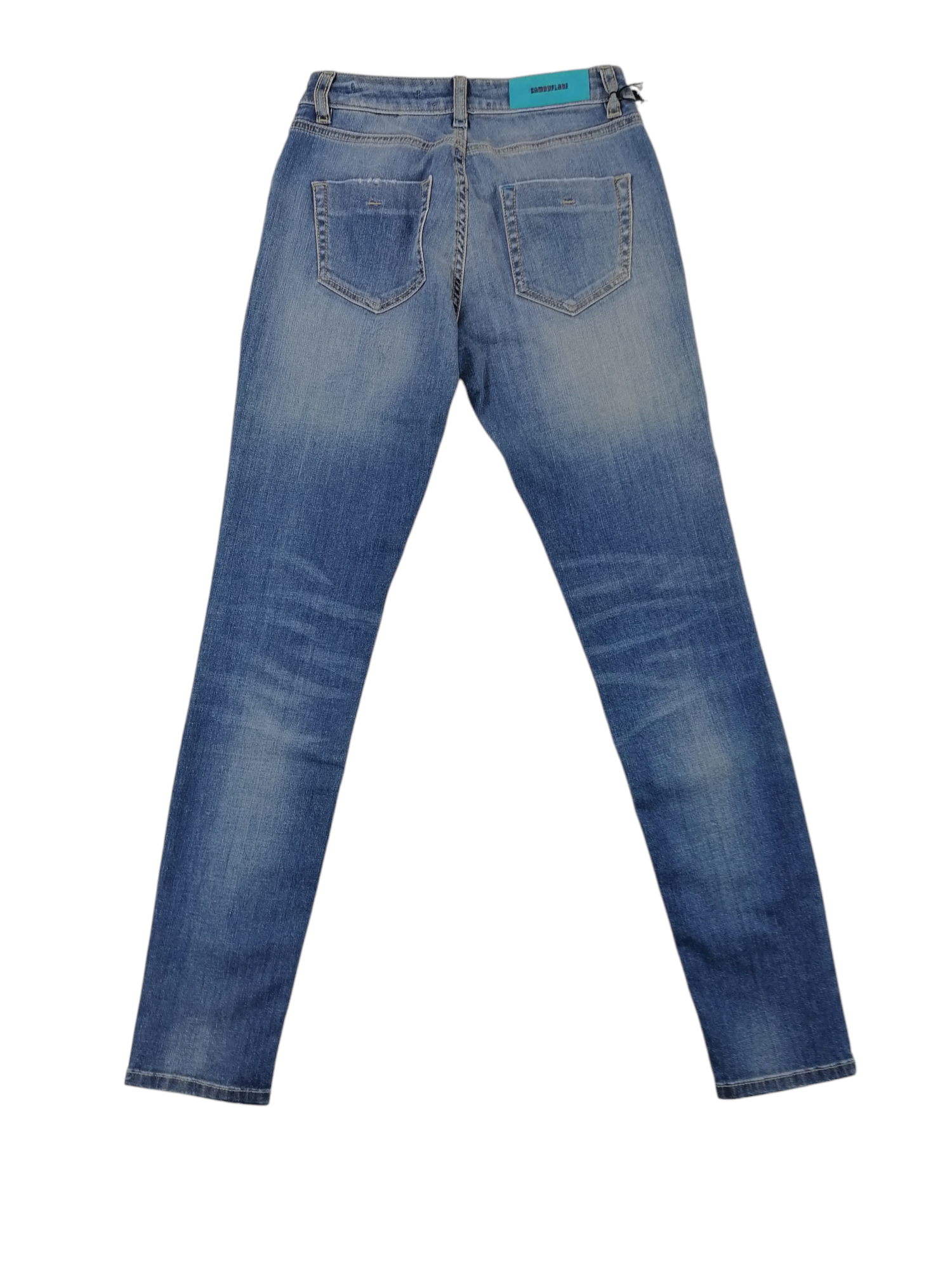 Camouflage jeans — dettaglio denim — IlBotteghino