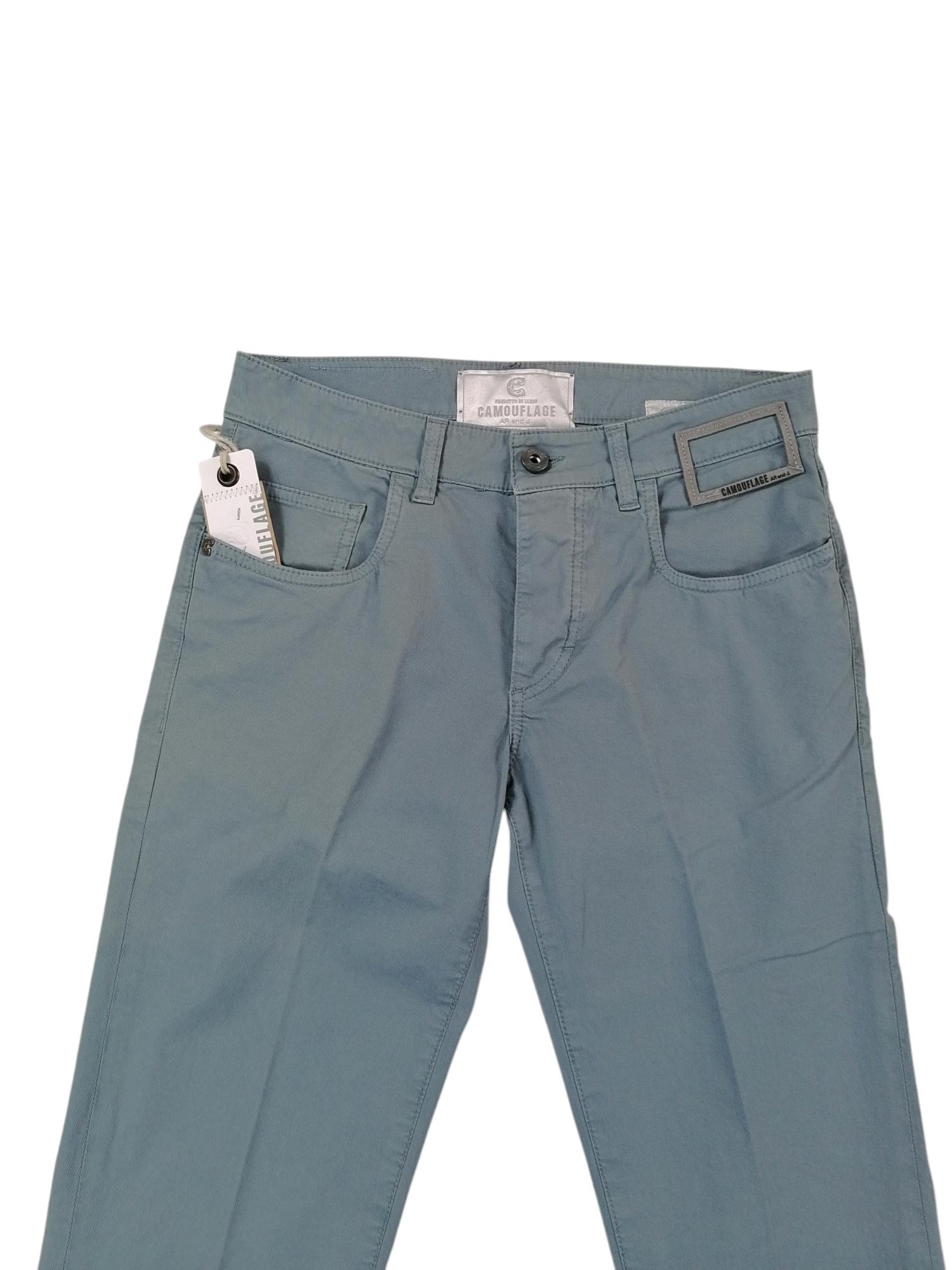 Camouflage pantalone azzurro — Made in Italy — IlBotteghino