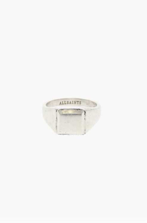 All Saints anello quadrato argento — pezzo unico d'archivio — IlBotteghino
