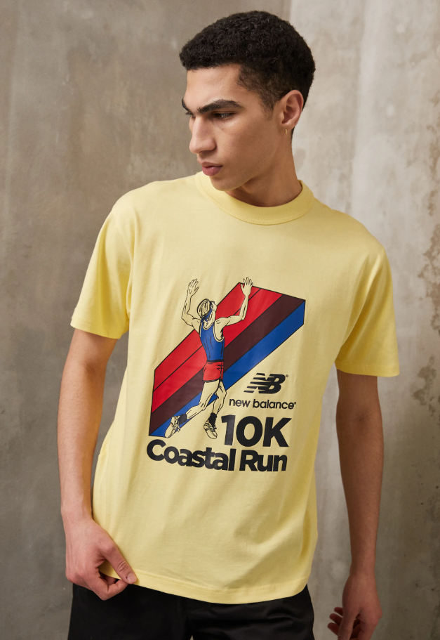 New Balance t-shirt gialla — pezzo unico d'archivio — IlBotteghino