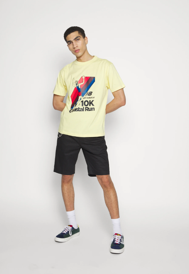 New Balance t-shirt gialla — capo casual d'archivio — IlBotteghino