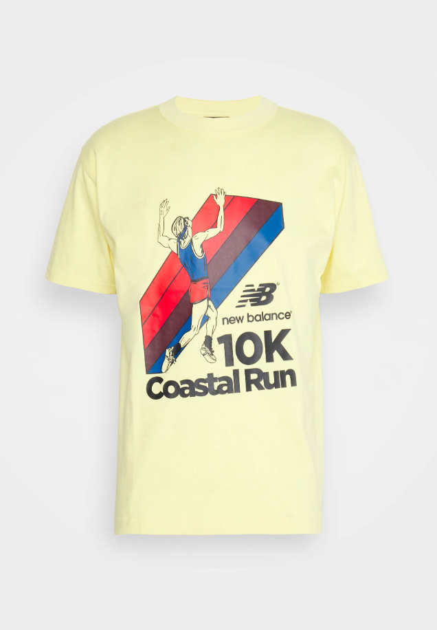 T-shirt New Balance giallo spento, taglia L — IlBotteghino