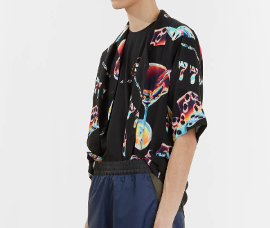 Edwin camicia nera cocktail — capo garment washed d'archivio — IlBotteghino
