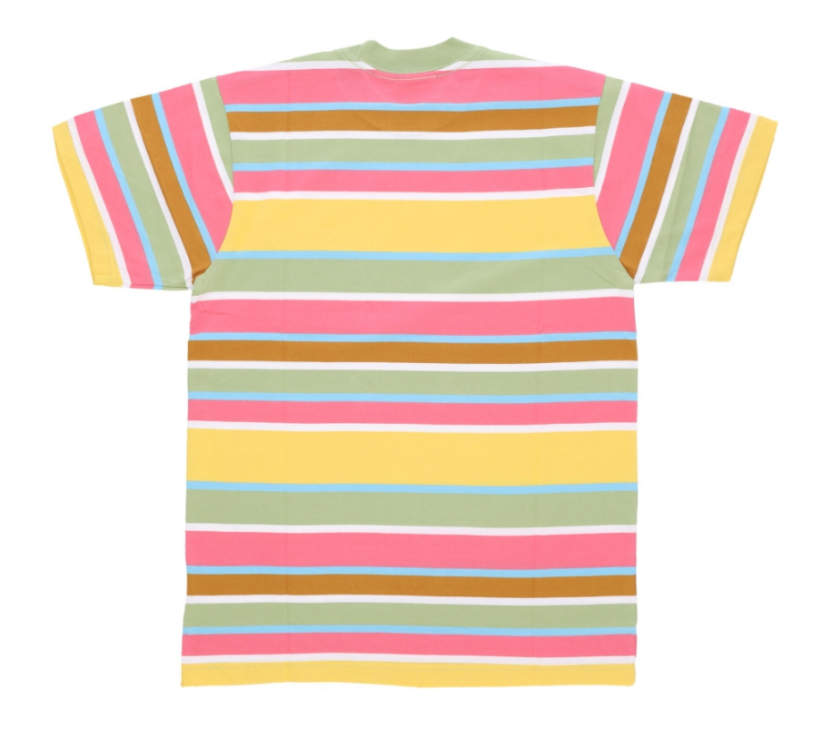 Obey t-shirt righe multicolore — pezzo unico d'archivio — IlBotteghino