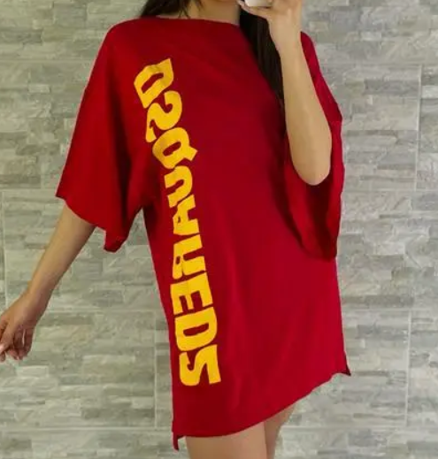 Dsquared2 t-shirt rossa — pezzo unico d'archivio — IlBotteghino