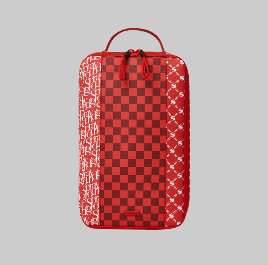 Borsa porta scarpe Sprayground rossa fantasia bianca — IlBotteghino