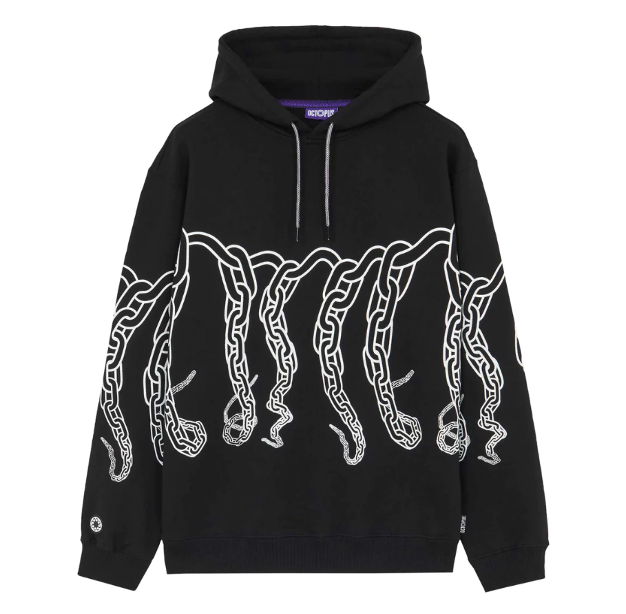 Felpa Octopus Chain panna fantasia disegno, taglia L — IlBotteghino