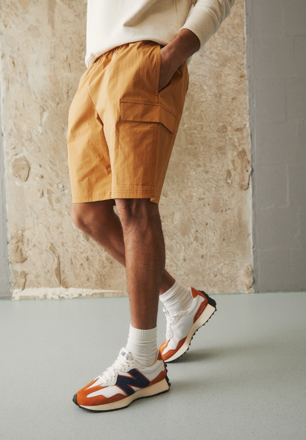 New Balance bermuda cargo ocra — capo comodo d'archivio — IlBotteghino