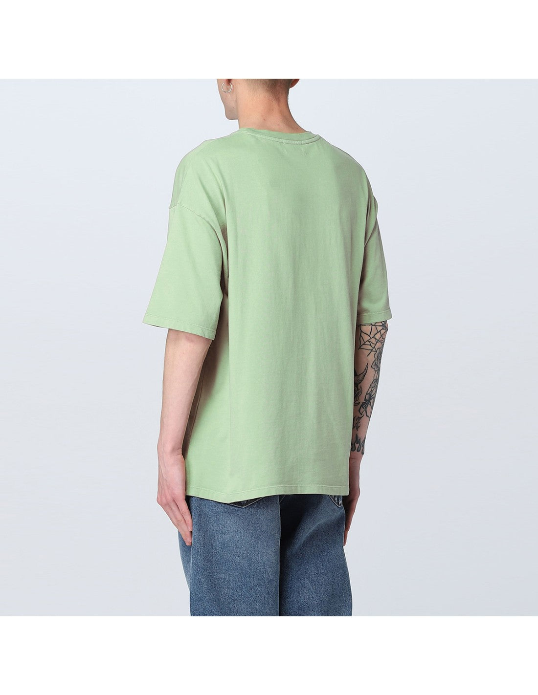 Amish t-shirt verde — streetwear oversize d'archivio — IlBotteghino