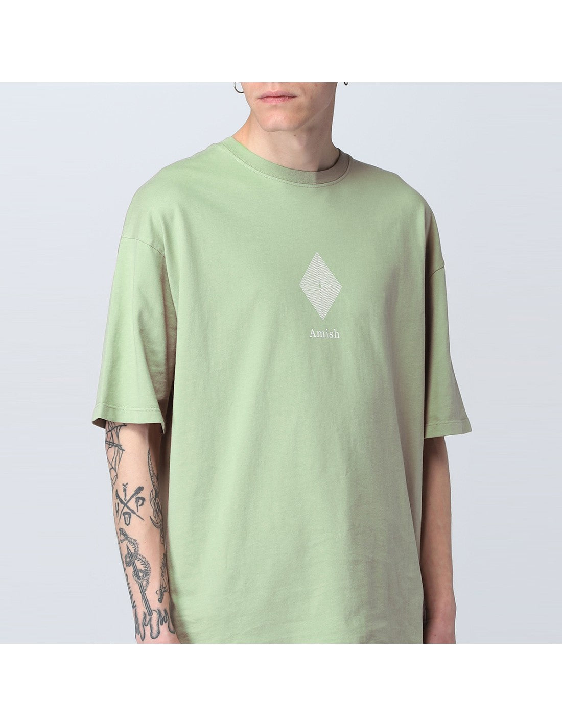Amish t-shirt verde — archivio moda streetwear — IlBotteghino