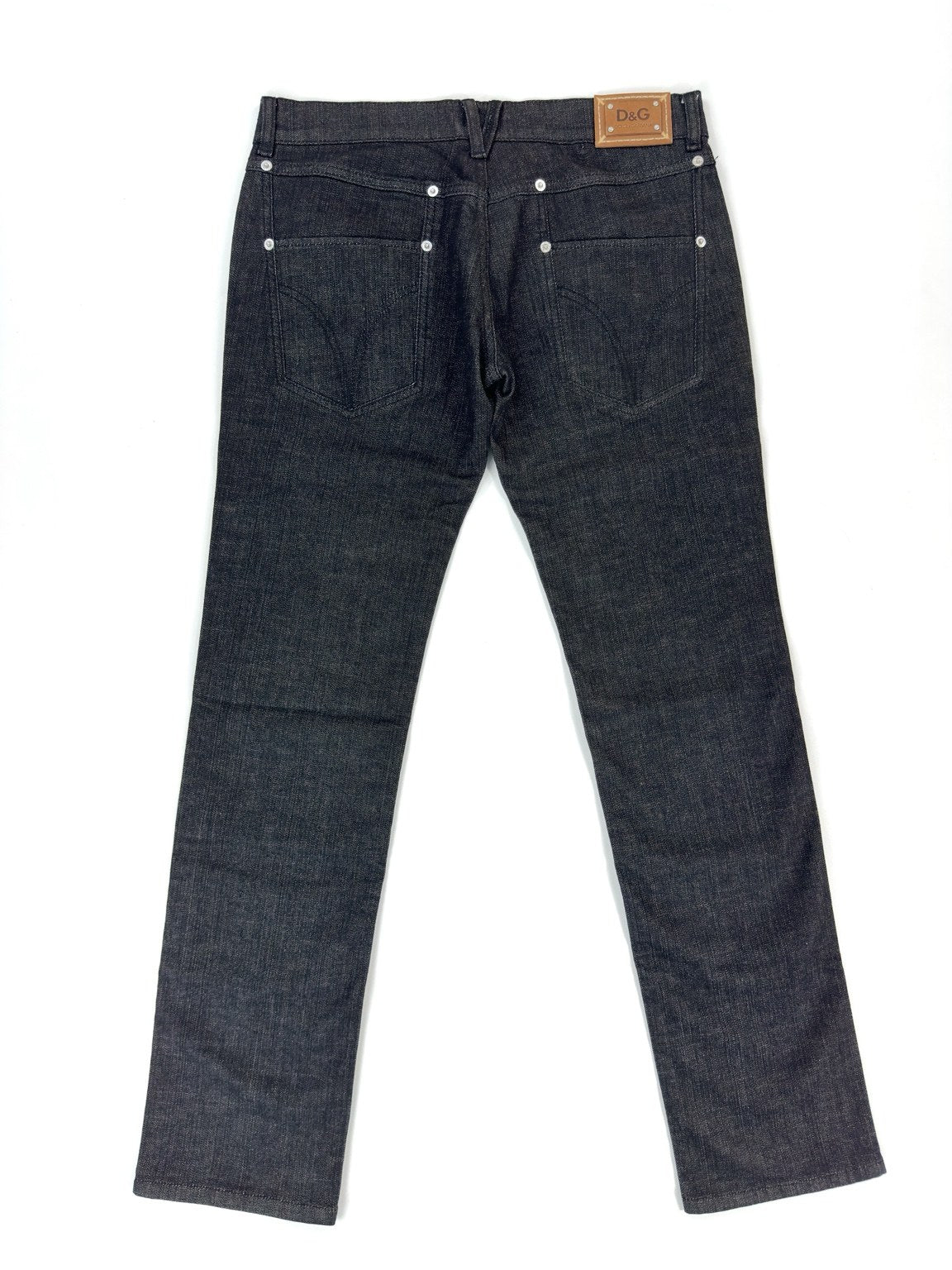 Jeans D&G Girly nero cimosato da donna, vista frontale