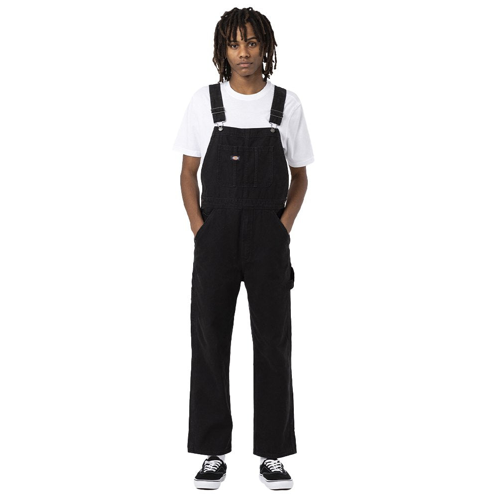 Salopette Dickies nera denim grezzo, taglia XL — IlBotteghino