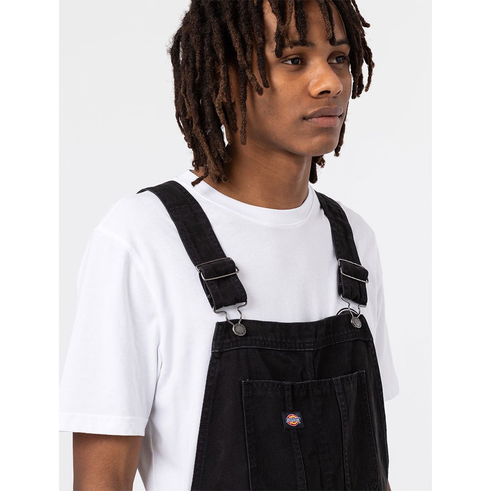 Dickies salopette nera — dettaglio tasche — IlBotteghino
