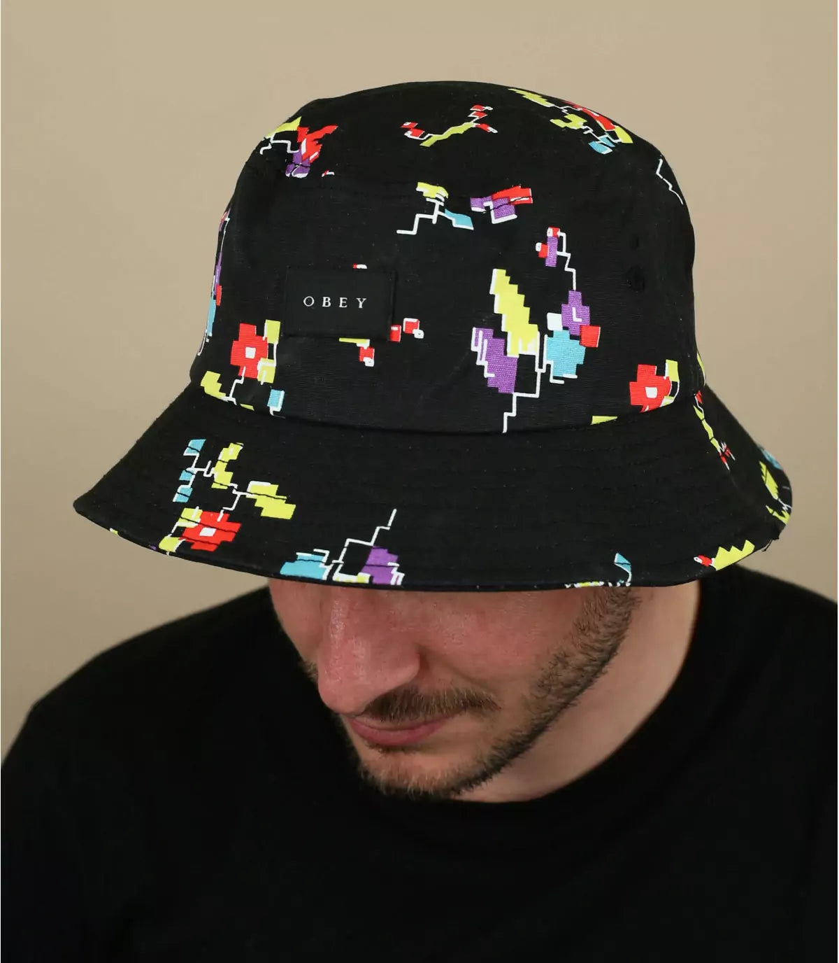 Obey cappello bucket floral — pezzo unico d'archivio — IlBotteghino