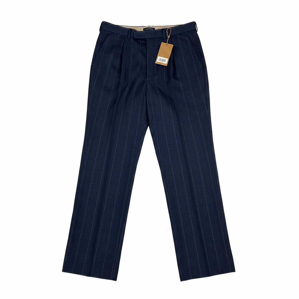 Pantalone Giorgio Reggiani gessato blu, taglia IT 50 — IlBotteghino