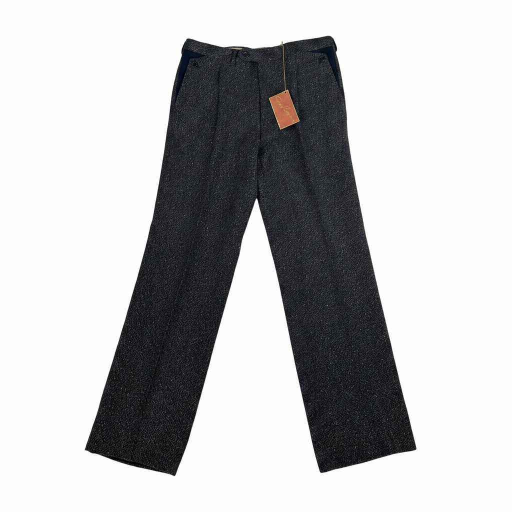 Pantalone Giorgio Reggiani tweed blu-marrone, taglia IT 50 — IlBotteghino