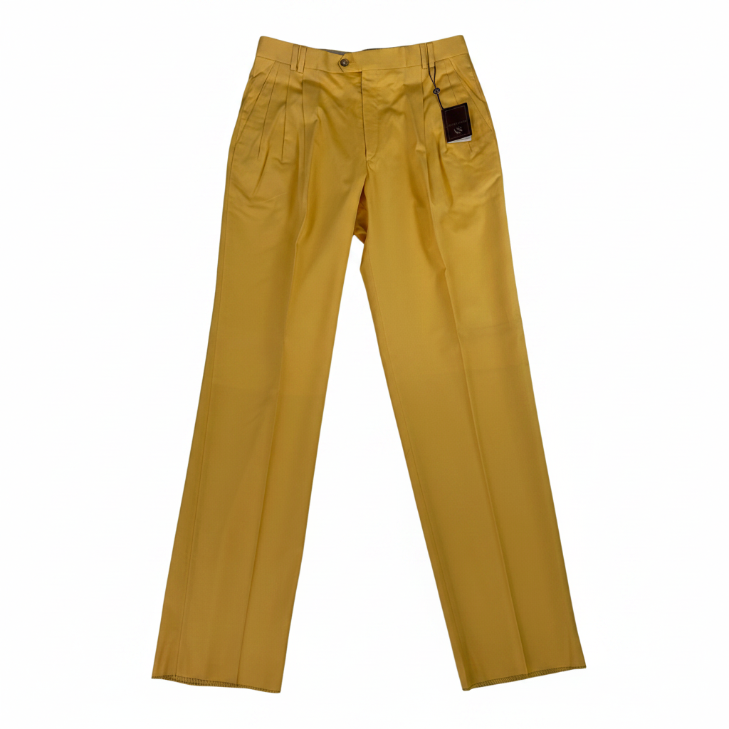 Pantalone sartoriale Gino Sartore giallo, taglia IT 50 — IlBotteghino