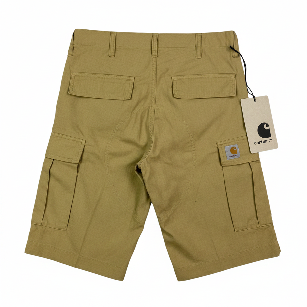 Carhartt short cargo senape — workwear in cotone — IlBotteghino
