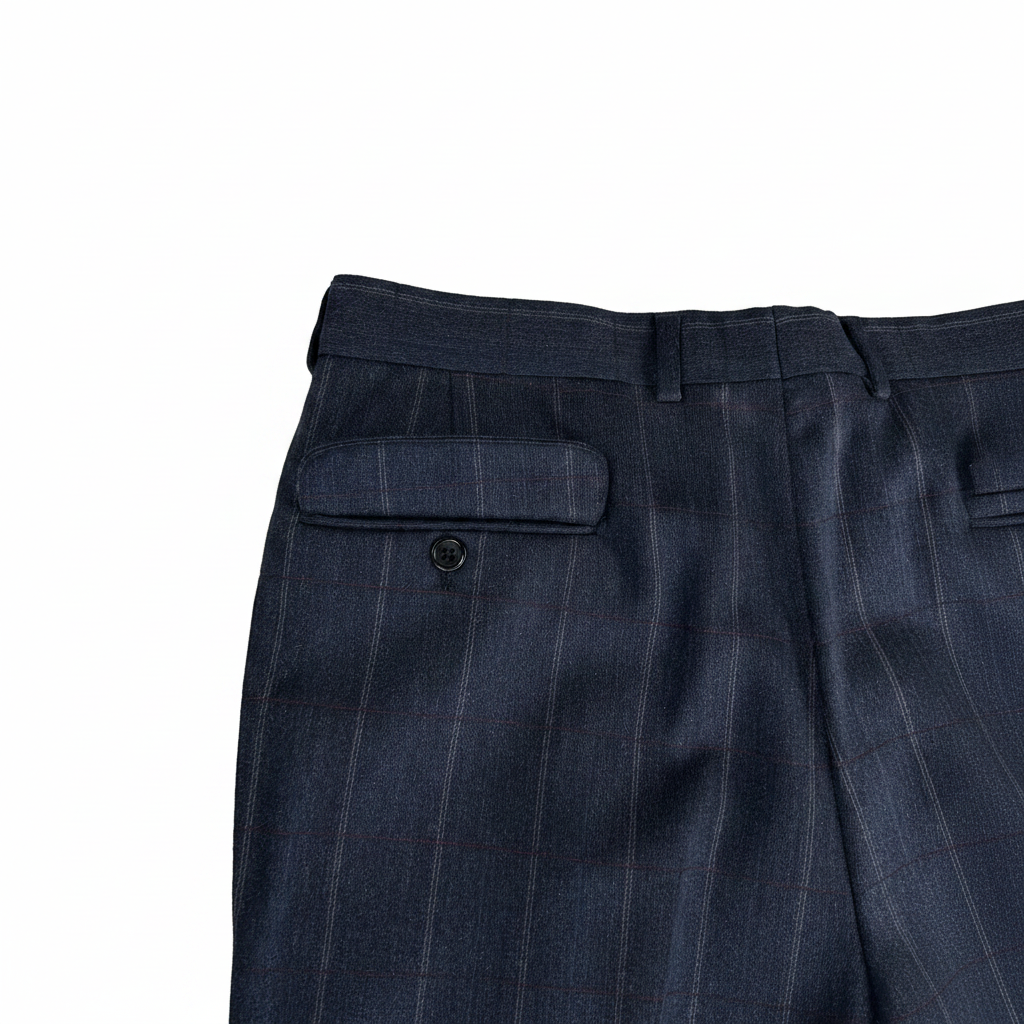 Giorgio Reggiani pantalone gessato — dettaglio fantasia — IlBotteghino