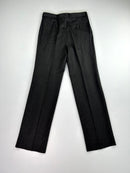 Redaelli Roberto Pantalone Sartoriale Uomo Grigio antracite mélange 100% Lana Vergine Taglia 48 Made in Italy