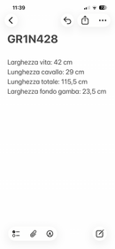 Redaelli Roberto Pantalone Sartoriale Uomo Grigio antracite mélange 100% Lana Vergine Taglia 48 Made in Italy