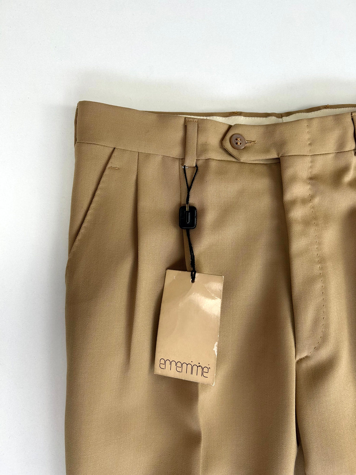 Erremme pantalone beige — dettaglio tessuto — IlBotteghino