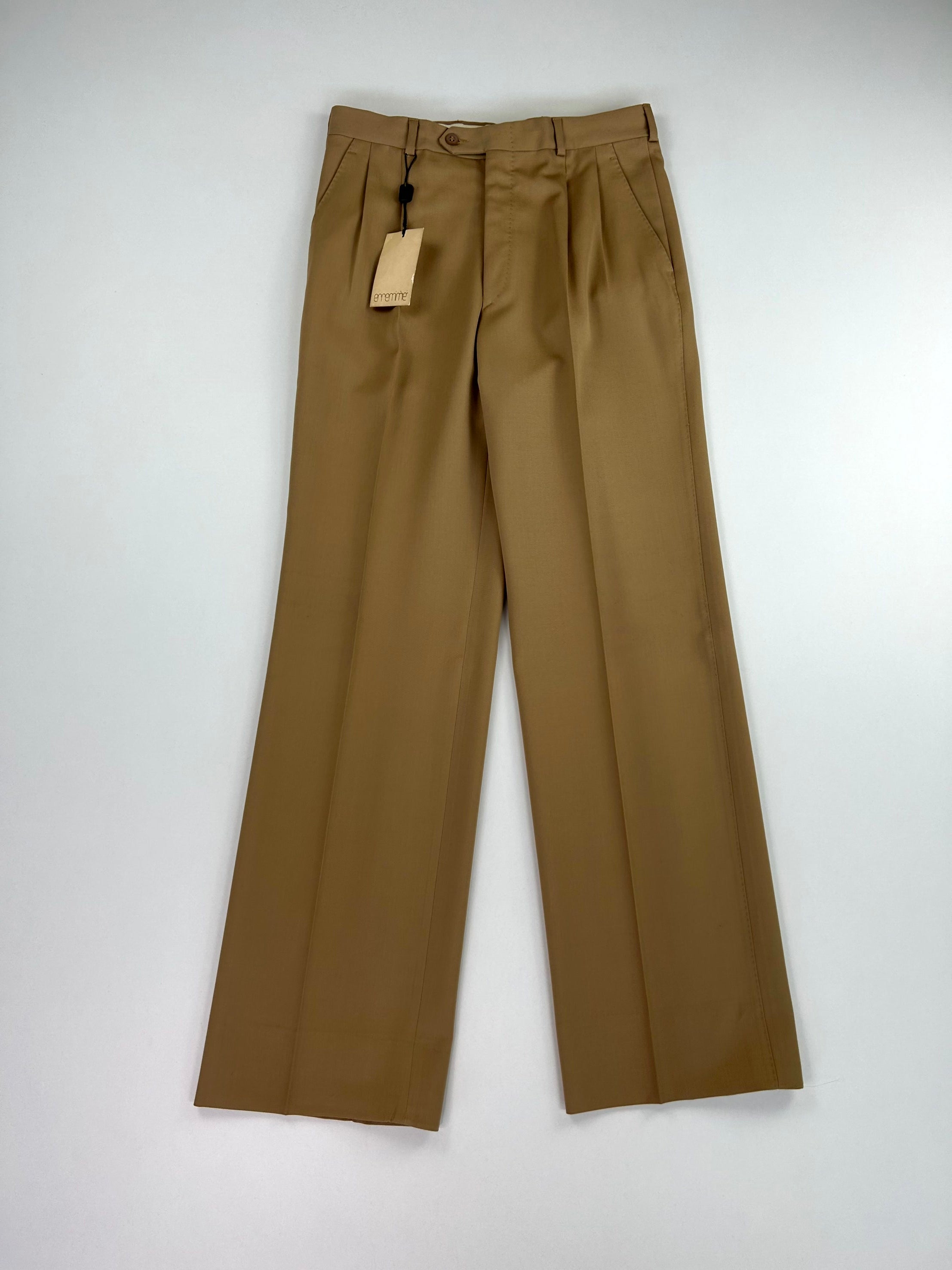 Pantalone Erremme beige/sabbia in lana vergine, taglia IT 48 — IlBotteghino