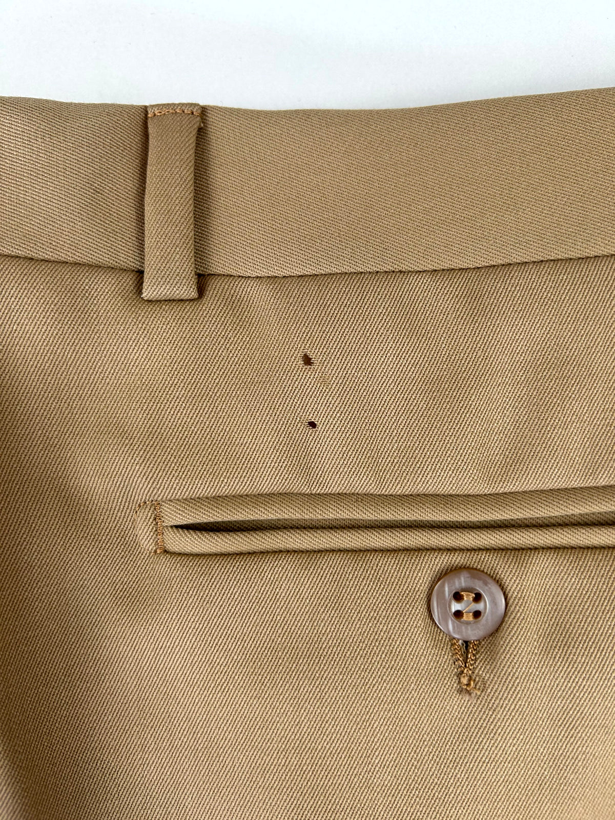 Erremme pantalone beige — dettaglio tasca — IlBotteghino