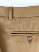 Erremme Pantalone Sartoriale Uomo Beige / sabbia 100% Lana Vergine Taglia 48 Made in Italy