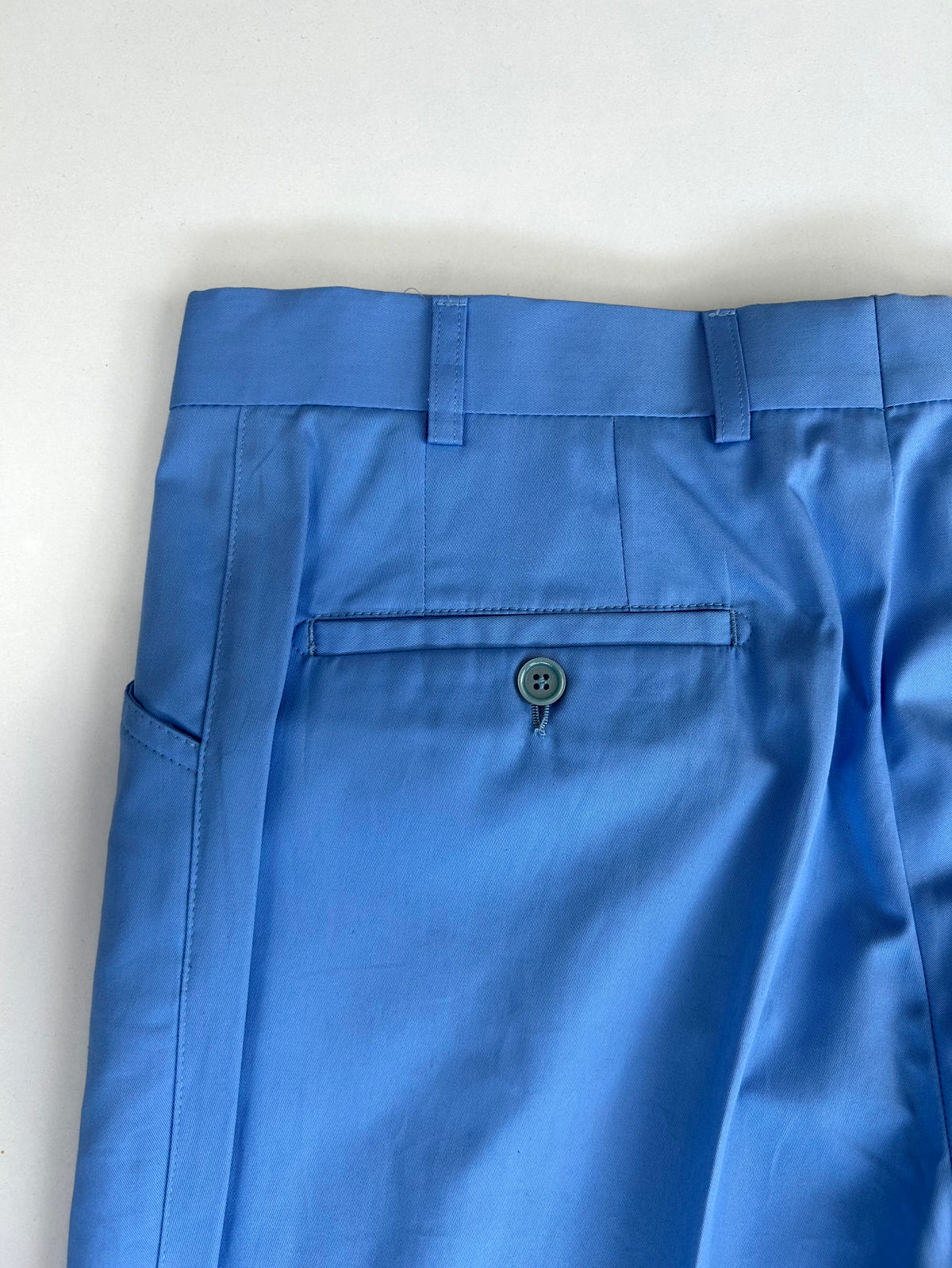 Berry Green Line pantalone azzurro — dettaglio tessuto — IlBotteghino