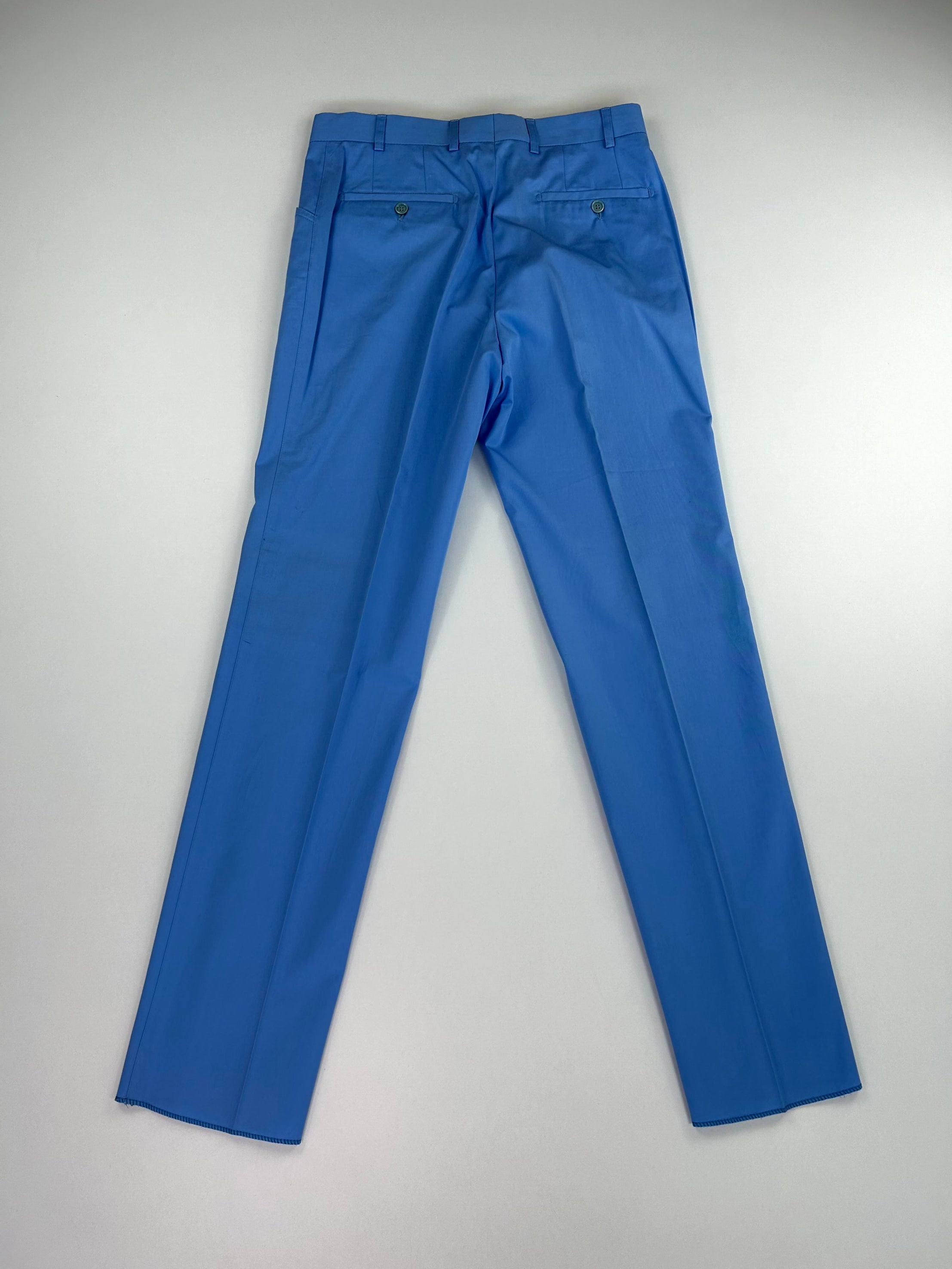 Berry Green Line pantalone azzurro — puro cotone — IlBotteghino