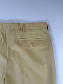 Aquascutum of London Pantalone Sartoriale Uomo Sabbia / beige 100% Cotone Taglia 48 Made in Italy