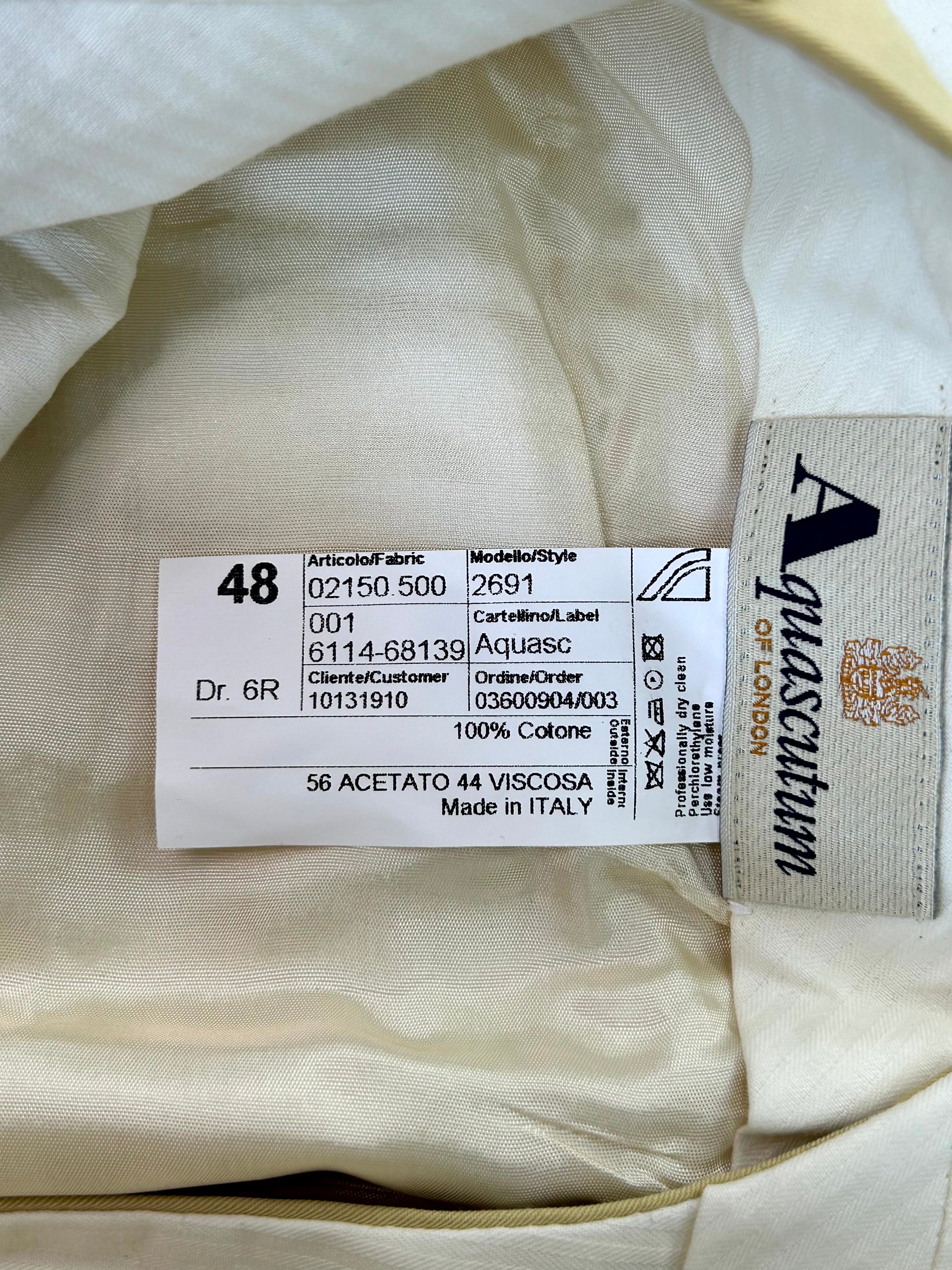 Aquascutum pantalone sabbia — dettaglio tasca — IlBotteghino