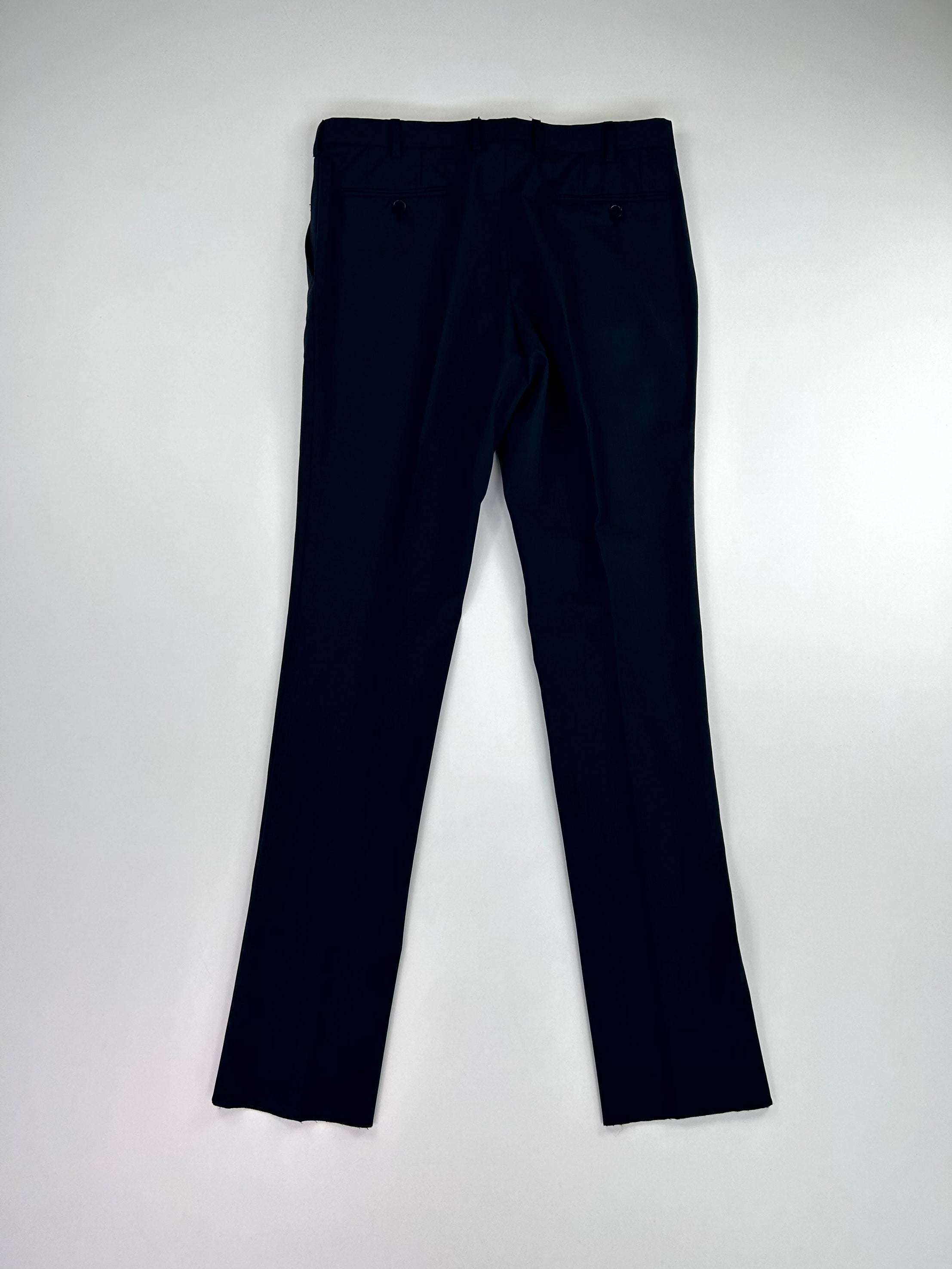 Pantalone Facis blu notte, etichetta brand