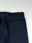 Giorgio Valentino Pantalone Sartoriale Uomo Blu notte / nero 100% WV Super 100’s Taglia 48 Made in Italy