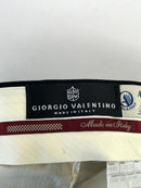 Giorgio Valentino Pantalone Sartoriale Uomo Blu notte / nero 100% WV Super 100’s Taglia 48 Made in Italy