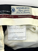 Giorgio Valentino Pantalone Sartoriale Uomo Blu notte / nero 100% WV Super 100’s Taglia 48 Made in Italy