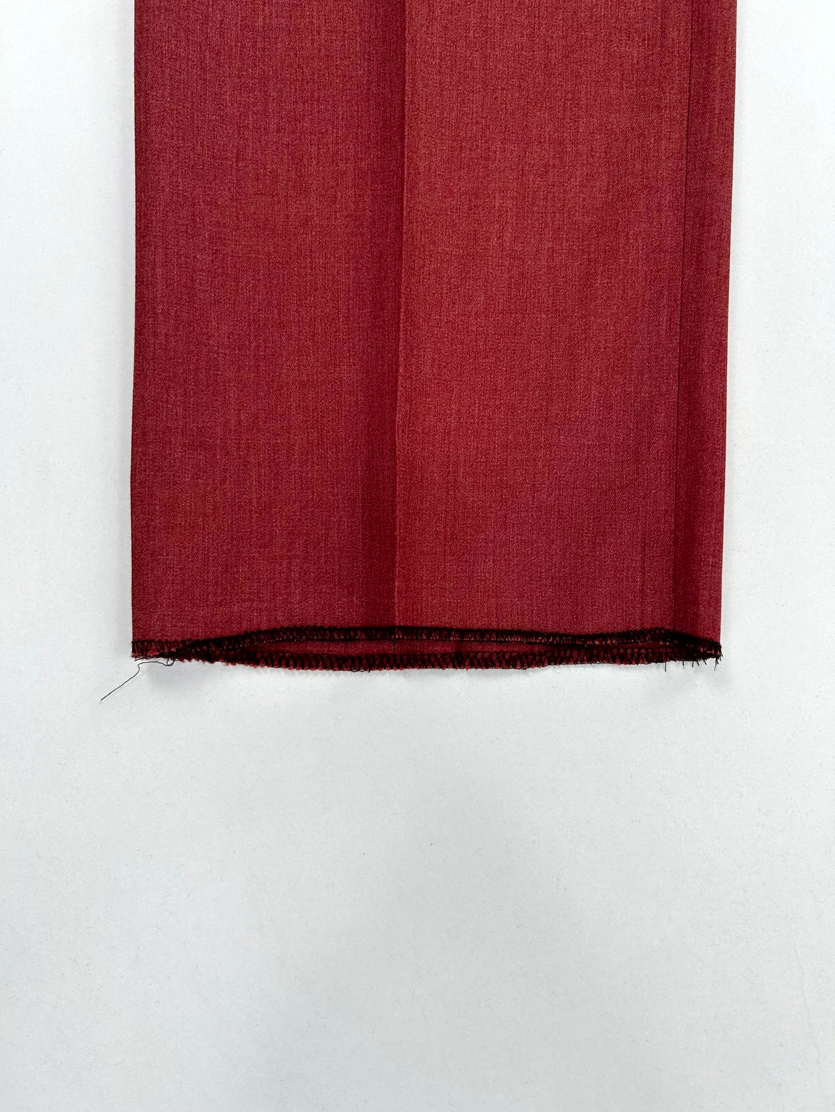 Berry London pantalone rosso — dettaglio tessuto — IlBotteghino
